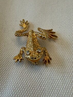 St John Frog Brooch - vintage from the 1980’s
